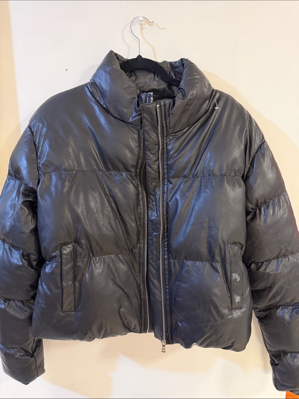 Double Zero Black Quilted Puffer Jacket